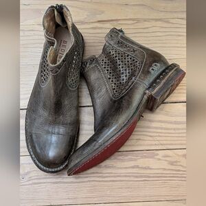 Womens Bed Stu Baylene Leather Ankle Bootie 7.5